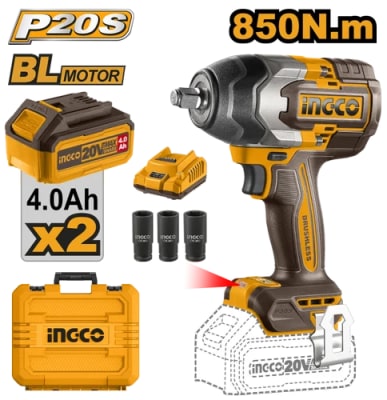 LLAVE DEIMPACTO/ATORN DE IMPACTO 20V 850850Nm