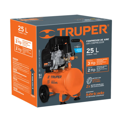  Compresora lubricada de 25 litros Truper