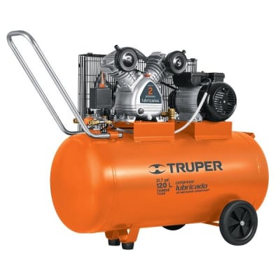Compresora de Banda 120 Litros Horizontal Truper
