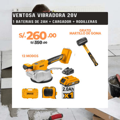 Ventosa vibradora de 20v  + 1