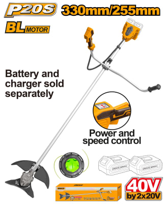 DESBROZADORA INALAMBRICA 40V 330MM/255MM+A CCESORIOS
