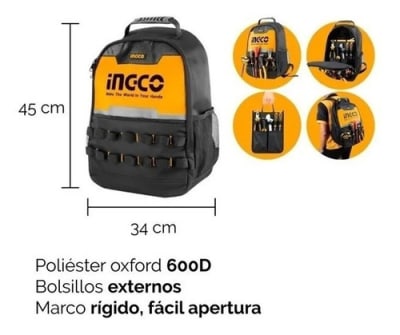 Mochila para herramientas Ingco