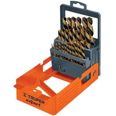 Juego de 29 brocas para metal Truper