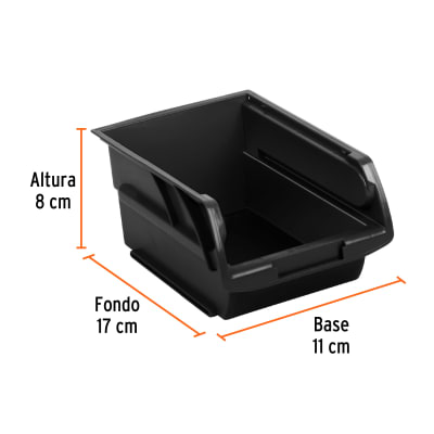 Gaveta apilable de plástico