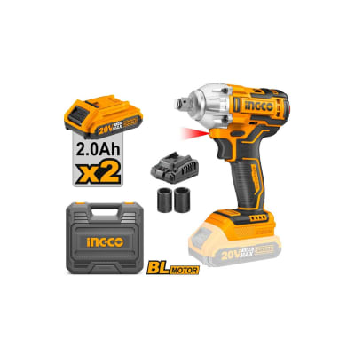 LLAVE DEIMPACTO300Nm 20V+CARGADOR +2BATERIA2.0Ah