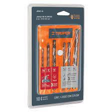 Juego de 6 brocas para concreto y metal