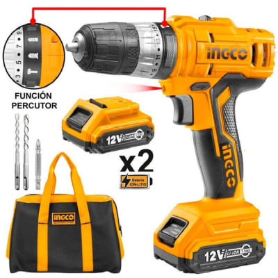 TALADRO ATORNILLADOR INALAMBRICO 12V 100V-240V