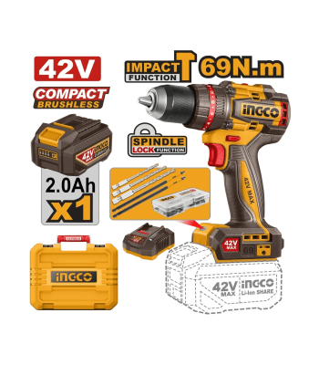 TALADRO CON PERCUTOR 42V