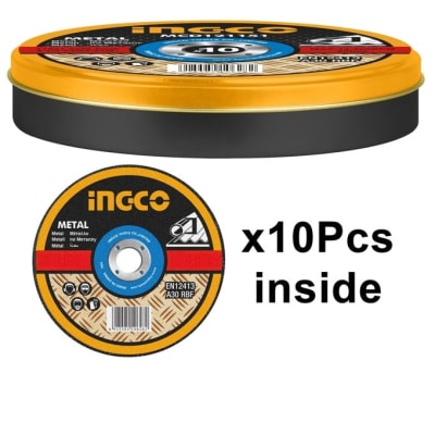 10 PZS/SET DISCOS CORTE METAL ABRASIVO