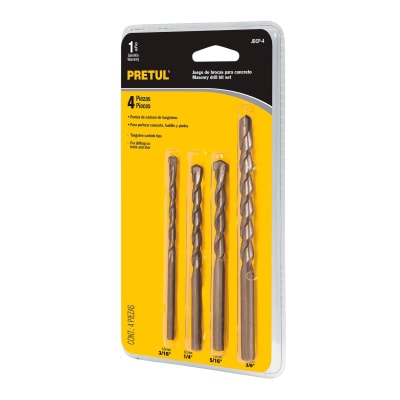 Juego de 4 brocas para concreto Pretul