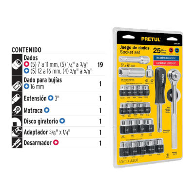 Juego de 29 piezas (1/4