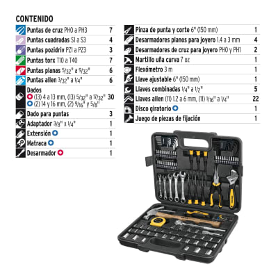 Juego de 109 piezas 1/4