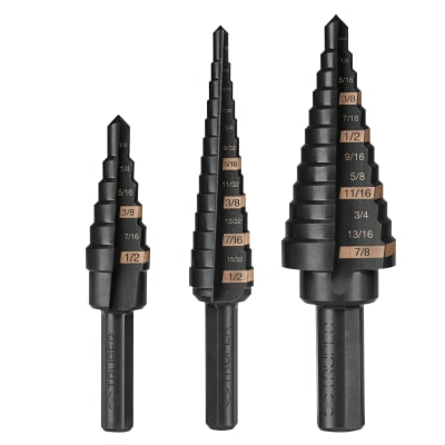 Juego de 3 brocas escalonadas Truper