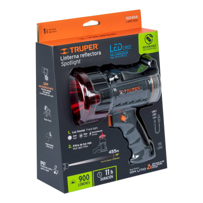 Lámpara de LED 900 lm recargable alta potencia