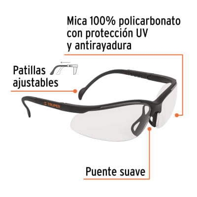 Lentes de seguridad Truper vision®