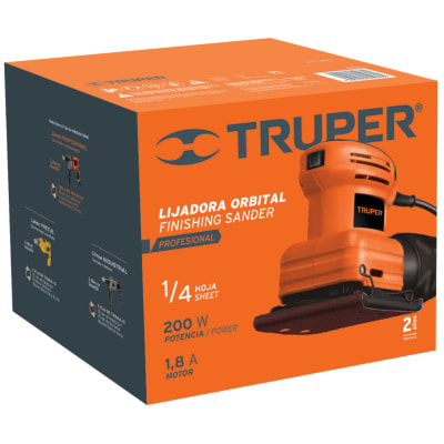 Lijadora orbital de 200w Truper