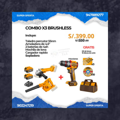 COMBO X3 BRUSHLESS