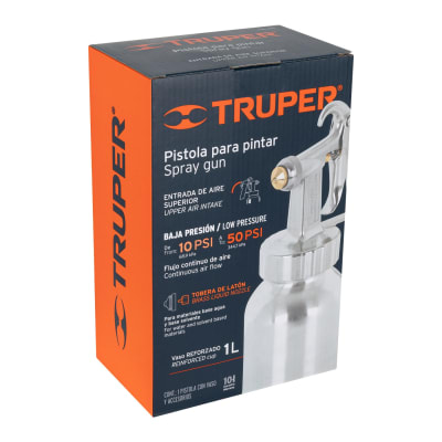 Pistola p/pintar baja presión, pulida