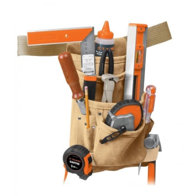 Cinturon porta herramientas de carnaza Truper