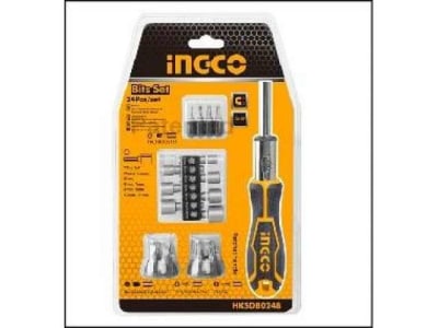 SET DEDESARMADOR PUNTAS INTERCAMBIABL ES 24 PIEZAS CR-V