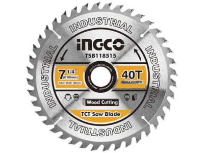 DISCO MADERA 7 1/4 40D B/ 20 MM C RED A 16MM P/CS18528