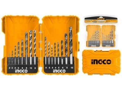 SET DE BROCAS COMBINADO CONCRETO / METAL 16 PIEZAS