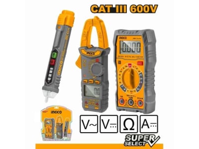 SET 3PCS TESTER PINZA AMP Y DETECTOR VOLT