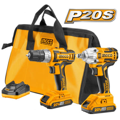 COMBO ATORNILLADOR Y LLAVE DE IMPACTO INGCO