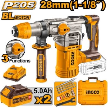 ROTOMARTILL O A BATERIA 28MM(1- 1/8'')+BAT+CAR GADOR+ACCES ORIOS