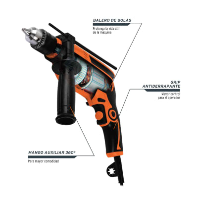 TALADRO PERCUTOR DE 600W TRUPER