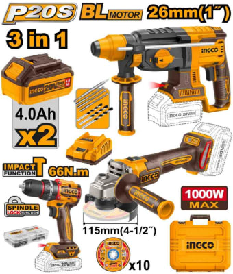 Kit combinado inalámbrico de 3 PCS CIDLI206681, CAGLI27153, CRHLI20268