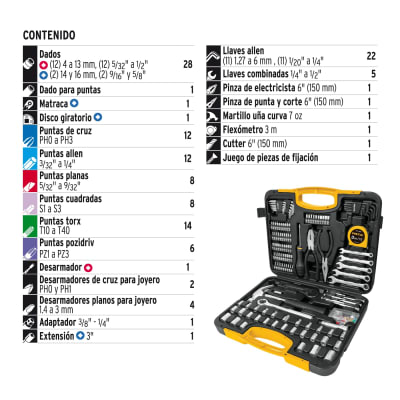 Juego de 83 piezas (1/4