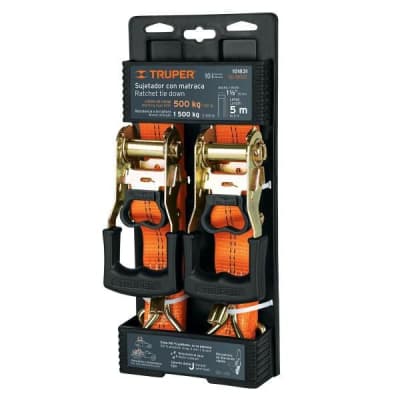 Sujetadores con rachet, carga media, Truper