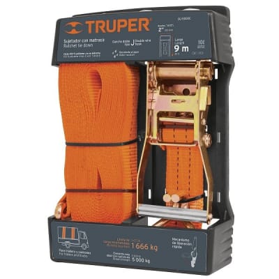 Sujetador con rachet, carga pesada, Truper