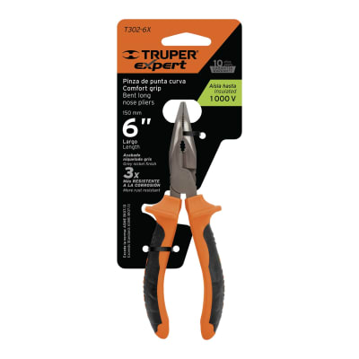  Alicate de punta curva, confort grip Truper