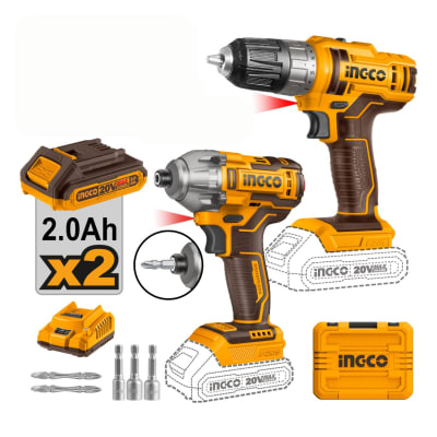 Taladro atornillador de impacto 20v Ingco COSLI230708