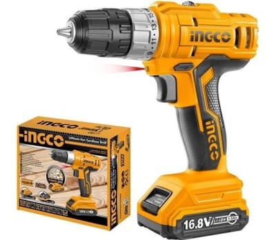 TALADRO INALAMBRICO PERCUTOR DE 16.8V INGCO