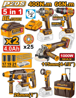 Kit combinado inalámbrico de 5 en 1 Brushless