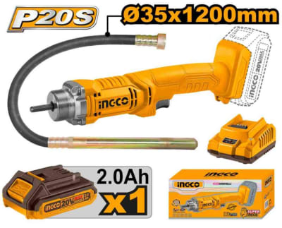 vibrador de concreto inalambrico 20v