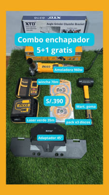 Combo enchapador 5+1