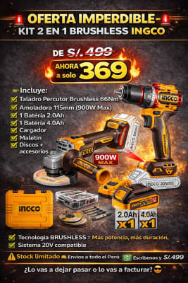 COMBO BRUSHLESS 2EN1