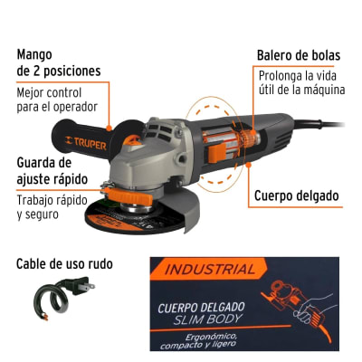 Amoladora Industrial -850w Truper