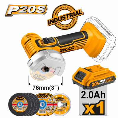 Amoladora Angular 3'' a Batería de Litio 20V