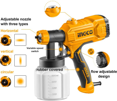 PISTOLA PARA PINTAR ELECTRICA DE 450W INGCO