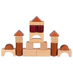 Juego de Construccion en Caja de Madera