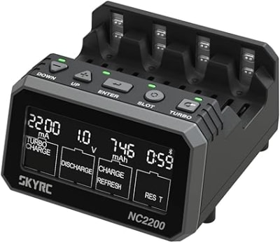 SKYRC Cargador de batería SKYRC NC2200 AA AAA NiMH NiCd