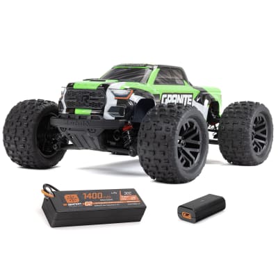 Arrma Granite Grom MEGA 4WD 380 Brushed 1/18 Monster Truck RTR (Gree) w/SLT2 2.4GHz Radio, Battery & Charger