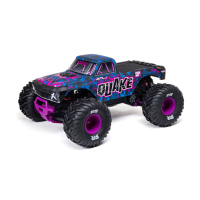 Arrma Quake 223S DSC 1/10 RTR Brushless 2WD Monster Truck (Purple) w/SLT2 2.4GHz Radio