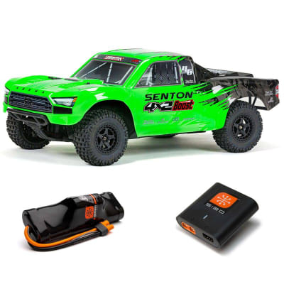 1/10 SENTON 4X2 BOOST MEGA 550 Brushed Short Course Truck RTR with Battery & Charger, Green