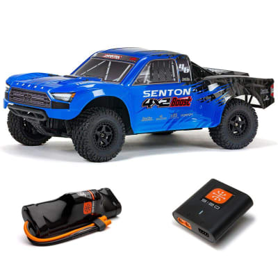 1/10 SENTON 4X2 BOOST MEGA 550 Brushed Short Course Truck RTR with Battery & Charger, Blue
